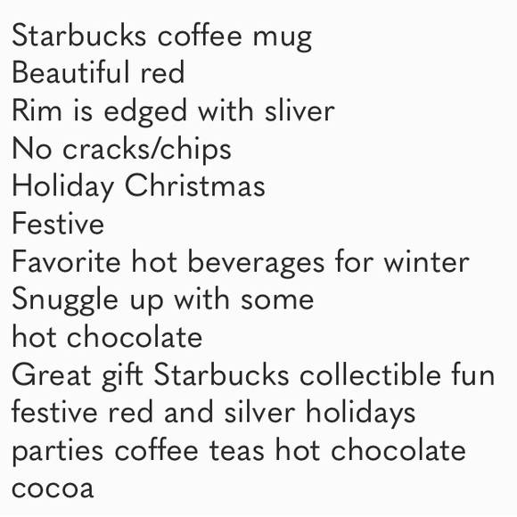 Starbucks coffee Coca tea mug red with‎ pewter edge shaped like a pail no chips - Picture 6 of 6